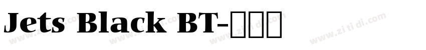 Jets Black BT字体转换